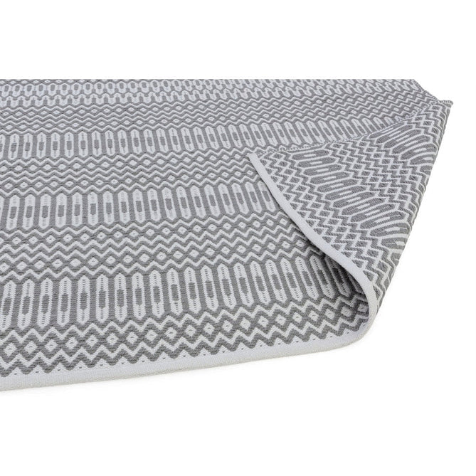 Halsey Modern Geometric Durable Stain-Resistant Weatherproof Flatweave In-Outdoor Grey Rug-Asiatic Carpets-Rug Love - The Most Loved Rug Store
