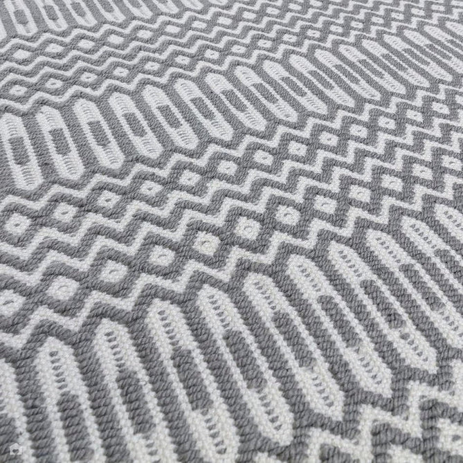 Halsey Modern Geometric Durable Stain-Resistant Weatherproof Flatweave In-Outdoor Grey Runner-Asiatic Carpets-Rug Love - The Most Loved Rug Store