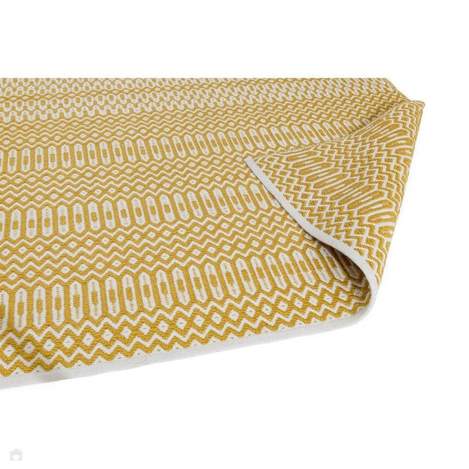 Halsey Modern Geometric Durable Stain-Resistant Weatherproof Flatweave In-Outdoor Mustard Yellow Rug-Asiatic Carpets-Rug Love - The Most Loved Rug Store