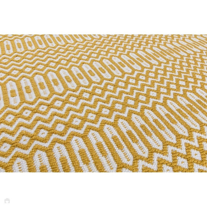 Halsey Modern Geometric Durable Stain-Resistant Weatherproof Flatweave In-Outdoor Mustard Yellow Rug-Asiatic Carpets-Rug Love - The Most Loved Rug Store