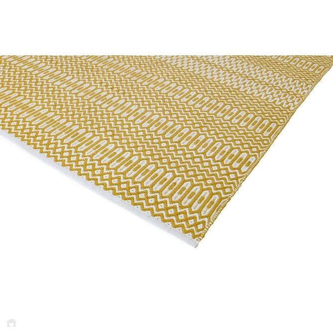 Halsey Modern Geometric Durable Stain-Resistant Weatherproof Flatweave In-Outdoor Mustard Yellow Rug-Asiatic Carpets-Rug Love - The Most Loved Rug Store
