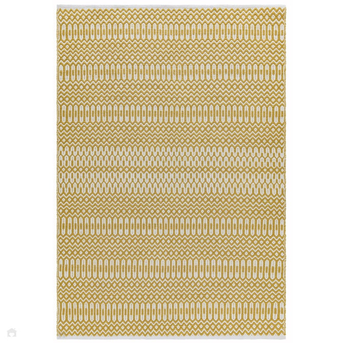 Halsey Modern Geometric Durable Stain-Resistant Weatherproof Flatweave In-Outdoor Mustard Yellow Rug-Asiatic Carpets-Rug Love - The Most Loved Rug Store