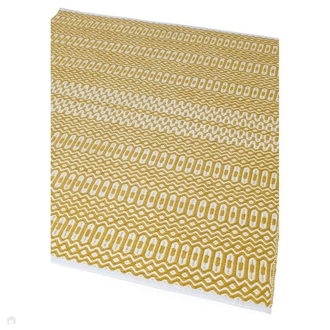 Halsey Modern Geometric Durable Stain-Resistant Weatherproof Flatweave In-Outdoor Mustard Yellow Rug-Asiatic Carpets-Rug Love - The Most Loved Rug Store
