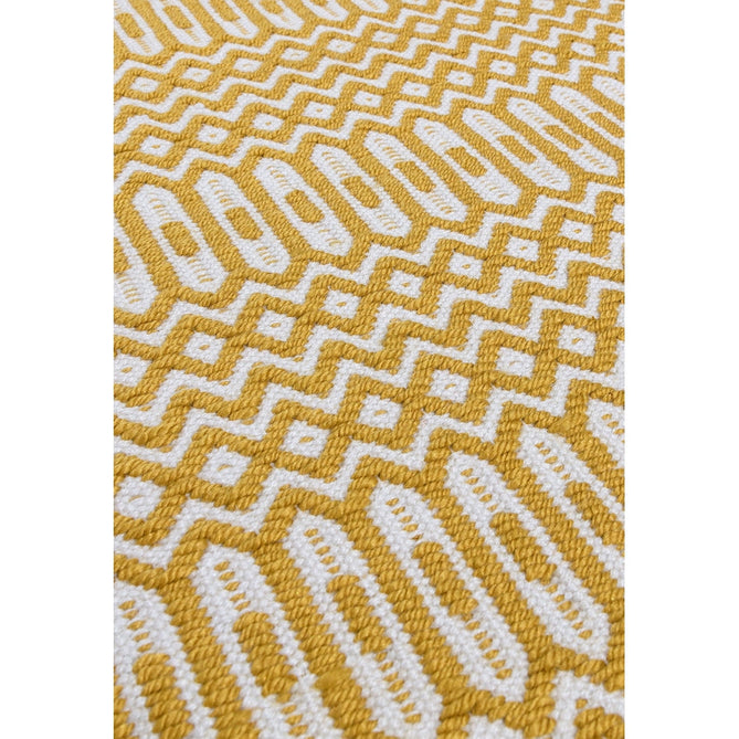 Halsey Modern Geometric Durable Stain-Resistant Weatherproof Flatweave In-Outdoor Mustard Yellow Runner-Asiatic Carpets-Rug Love - The Most Loved Rug Store