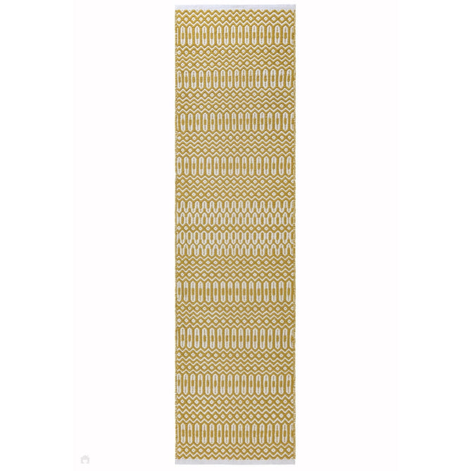 Halsey Modern Geometric Durable Stain-Resistant Weatherproof Flatweave In-Outdoor Mustard Yellow Runner-Asiatic Carpets-Rug Love - The Most Loved Rug Store