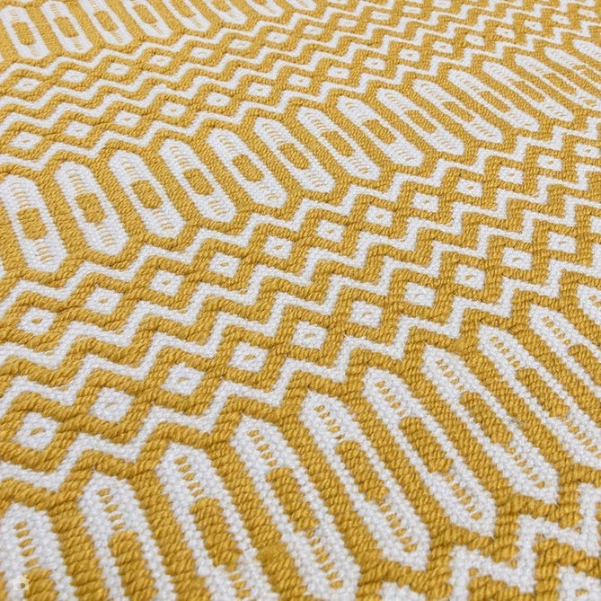 Halsey Modern Geometric Durable Stain-Resistant Weatherproof Flatweave In-Outdoor Mustard Yellow Runner-Asiatic Carpets-Rug Love - The Most Loved Rug Store