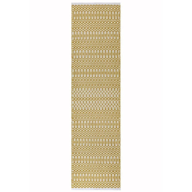 Halsey Modern Geometric Durable Stain-Resistant Weatherproof Flatweave In-Outdoor Mustard Yellow Runner-Asiatic Carpets-Rug Love - The Most Loved Rug Store
