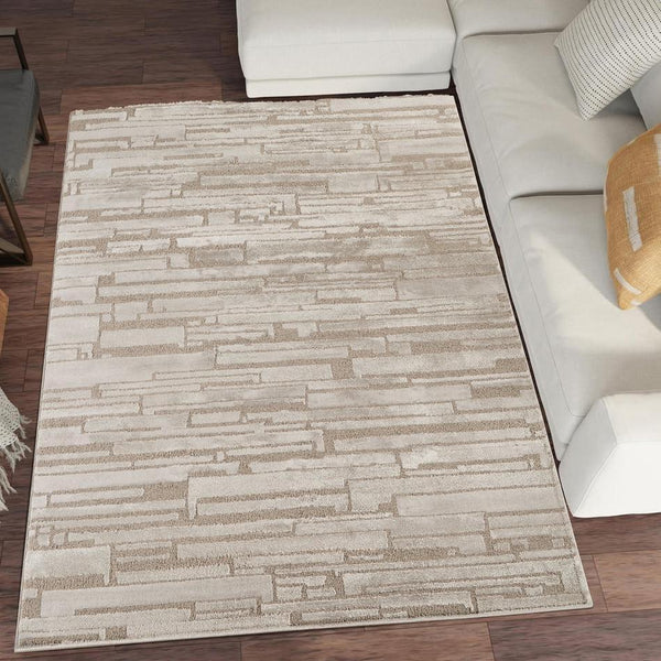 Hamilton Block HMT24 Modern Plain Tonal Geometric Layered Block Metall