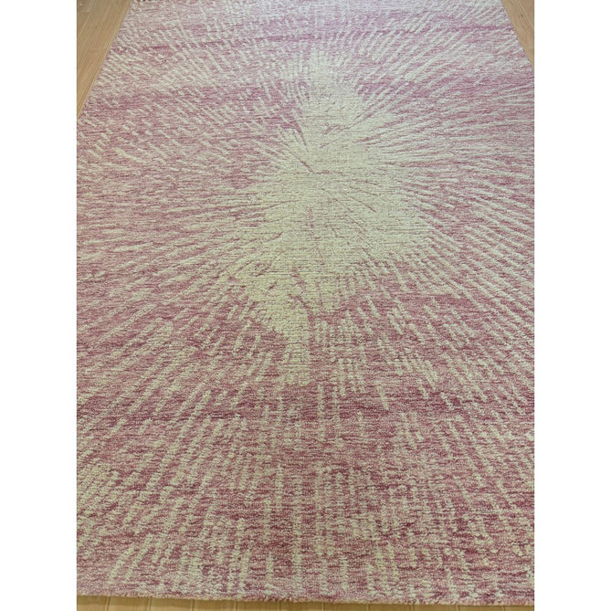 Hampton Burst Modern Abstract Distressed Hand-Woven Textured Wool Loop Pile Pink/Ivory Rug-Melrose-Rug Love - The Most Loved Rug Store