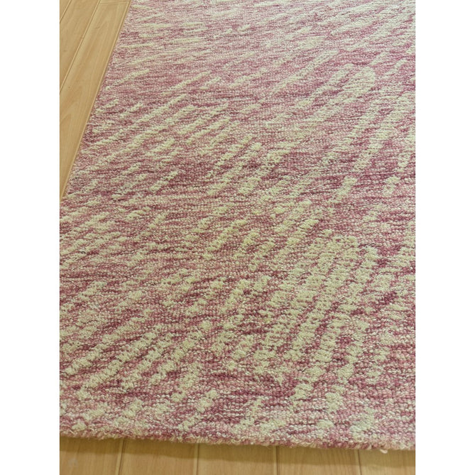 Hampton Burst Modern Abstract Distressed Hand-Woven Textured Wool Loop Pile Pink/Ivory Rug-Melrose-Rug Love - The Most Loved Rug Store