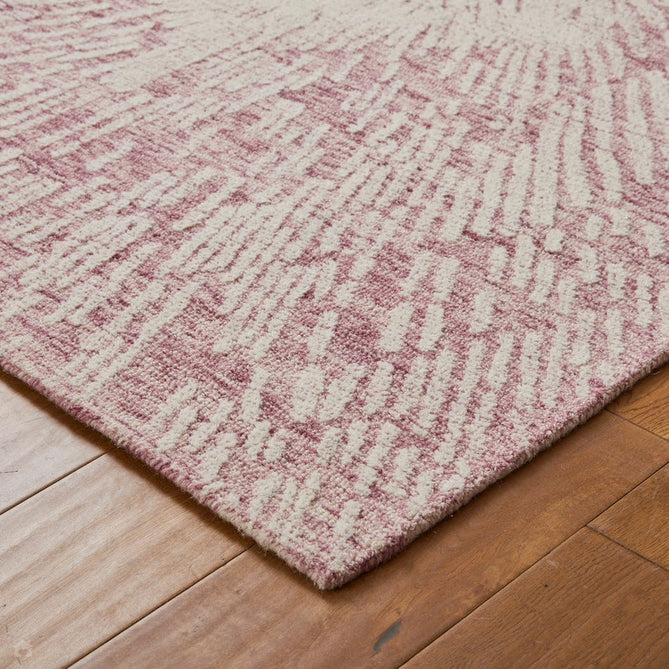 Hampton Burst Modern Abstract Distressed Hand-Woven Textured Wool Loop Pile Pink/Ivory Rug-Oriental Weavers-Rug Love - The Most Loved Rug Store
