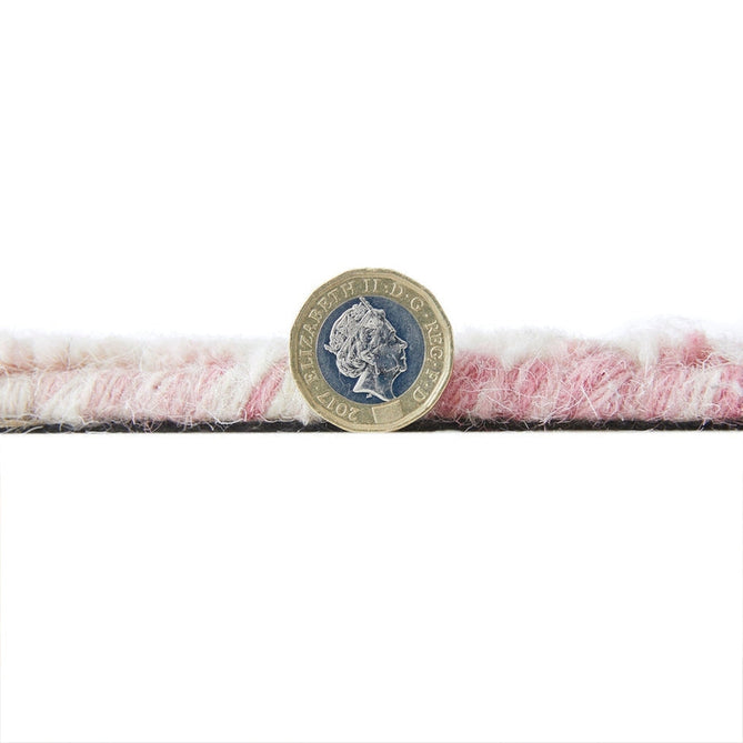 Hampton Burst Modern Abstract Distressed Hand-Woven Textured Wool Loop Pile Pink/Ivory Rug-Oriental Weavers-Rug Love - The Most Loved Rug Store