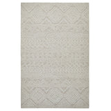 Hampton Provence Modern Abstract Distressed Hand-Woven Textured Wool Beige/Ivory Rug