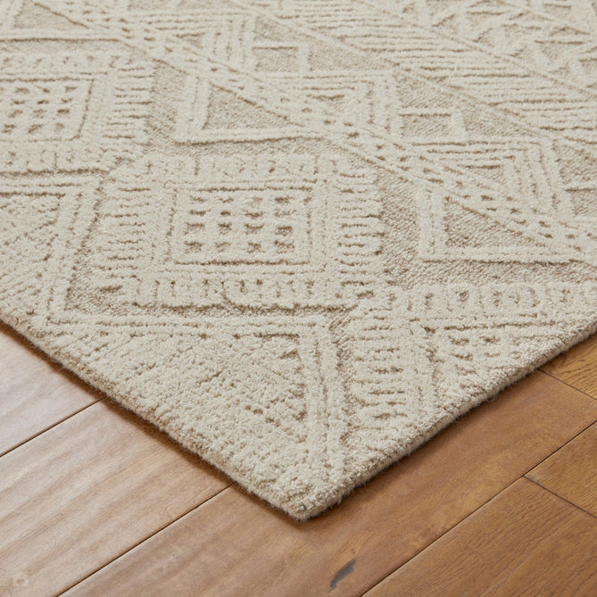 Hampton Provence Modern Abstract Distressed Hand-Woven Textured Wool Loop Pile Beige/Ivory Rug-Oriental Weavers-Rug Love - The Most Loved Rug Store