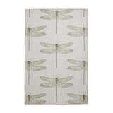 Washable Harlequin Demoiselle Fern Modern Floral Botanical Textured Lightweight Printed Recycled Polyester Flatweave Stone Beige/Fern Green/Olive Rug
