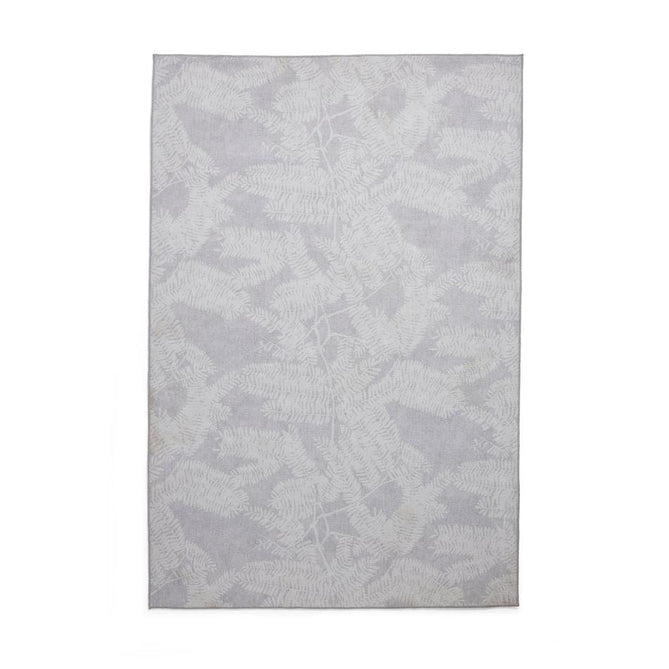 Washable Harlequin Extravagance Diamond Modern Floral Botanical Textured Lightweight Printed Recycled Polyester Flatweave Silver Grey/Pale Dove Grey/Soft Ivory Rug