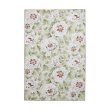 Washable Harlequin Florent Fern Modern Floral Botanical Textured Lightweight Printed Recycled Polyester Flatweave Fern Green/Ivory/Pistachio Green/Blush Rug