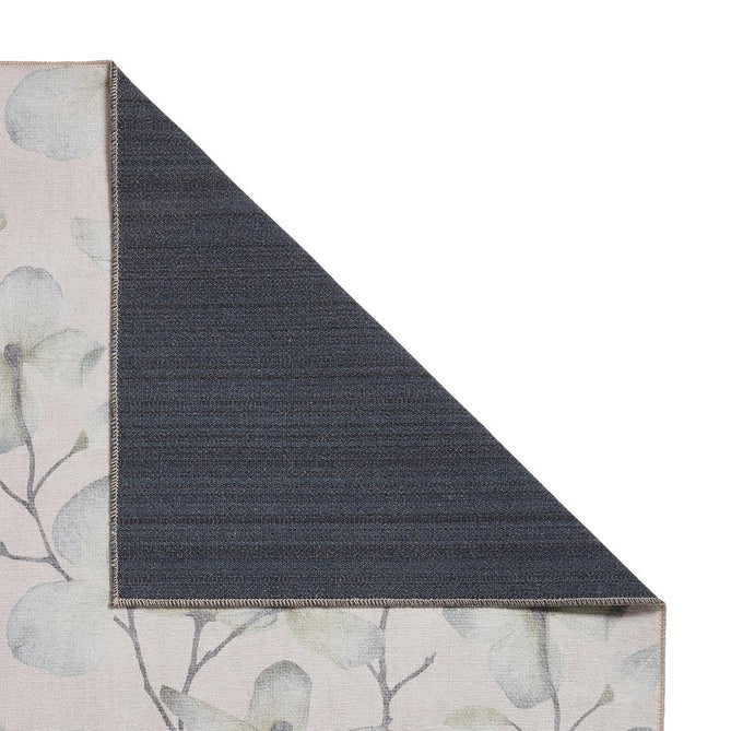 Washable Harlequin Kienze Sand Modern Floral Botanical Textured Lightweight Printed Recycled Polyester Flatweave Sand Taupe/Ivory/Sage/Grey Rug