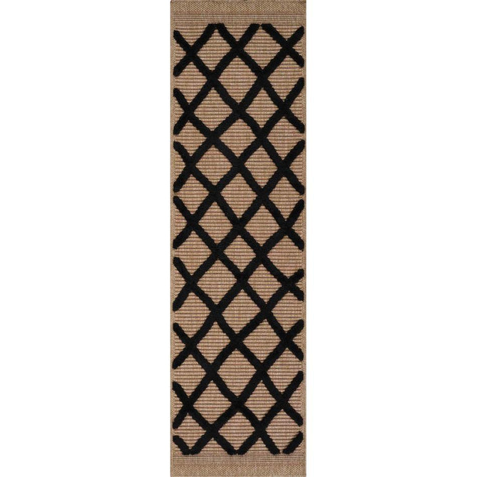 Harper Aztec HRP01 Jute-Look In-Outdoor Natural/Black Rug-Desire Rugs-Rug Love - The Most Loved Rug Store
