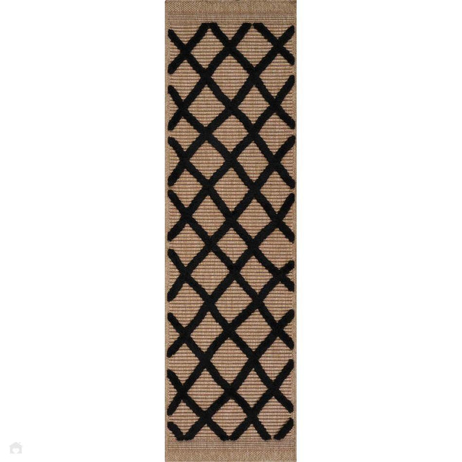 Harper Aztec HRP01 Jute-Look In-Outdoor Natural/Black Rug-Desire Rugs-Rug Love - The Most Loved Rug Store