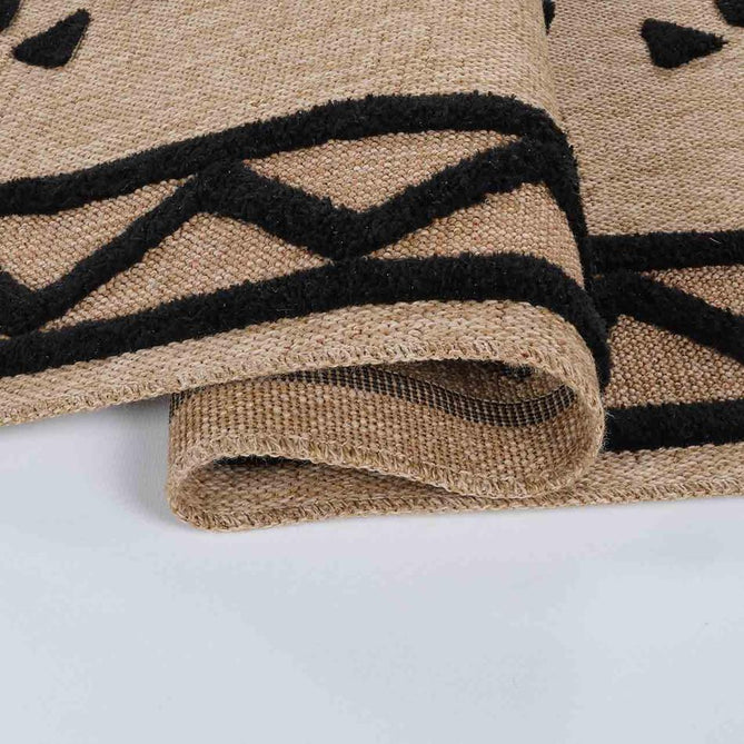 Harper Diamond HRP02 Jute-Look In-Outdoor Natural/Black Rug-Desire Rugs-Rug Love - The Most Loved Rug Store