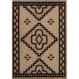 Harper Diamond HRP02 Jute-Look In-Outdoor Natural/Black Rug