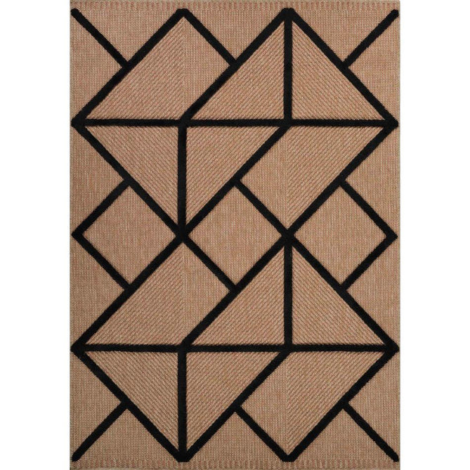 Harper Prism HRP04 Jute-Look In-Outdoor Natural/Black Rug-Desire Rugs-Rug Love - The Most Loved Rug Store