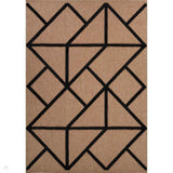 Harper Prism HRP04 Jute-Look In-Outdoor Natural/Black Rug