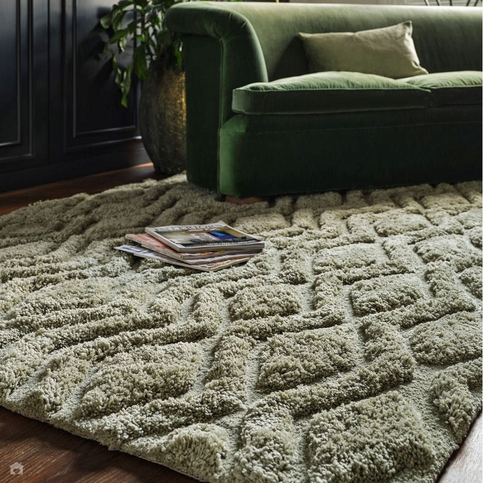 https://www.ruglove.co.uk/cdn/shop/files/Harrison-Modern-Plain-Hand-Carved-Geometric-Hi-Low-Plush-Soft-Polyester-Boho-Shaggy-Sage-Green-Rug-Asiatic-Carpets-Rug-Love-The-Most-Loved-Rug-Store-6.jpg?v=1695218479