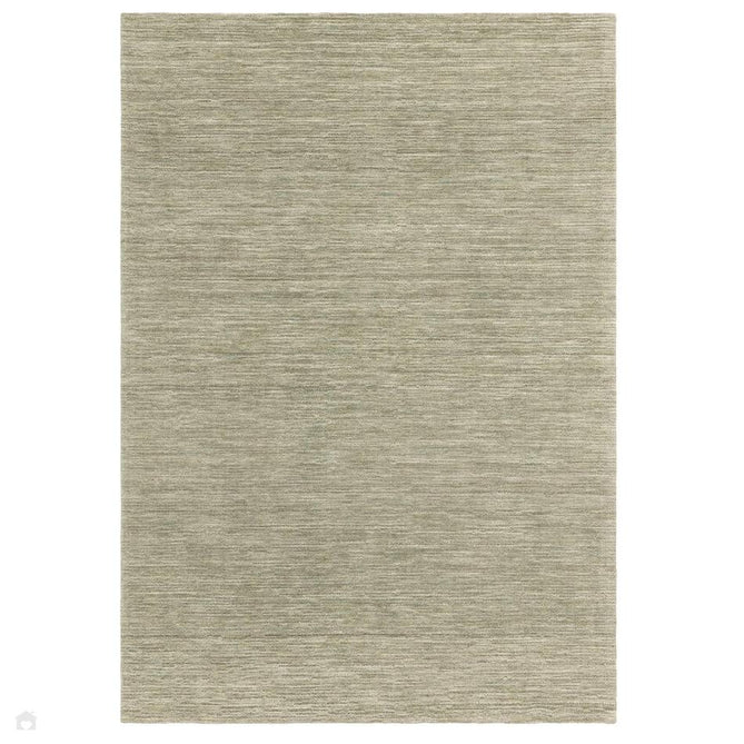 Hazy Modern Plain Ribbed Distressed Textured Hand-Woven Durable Cut & Loop Wool-Blend Flatweave Pistachio Green Rug-Asiatic Carpets-Rug Love - The Most Loved Rug Store