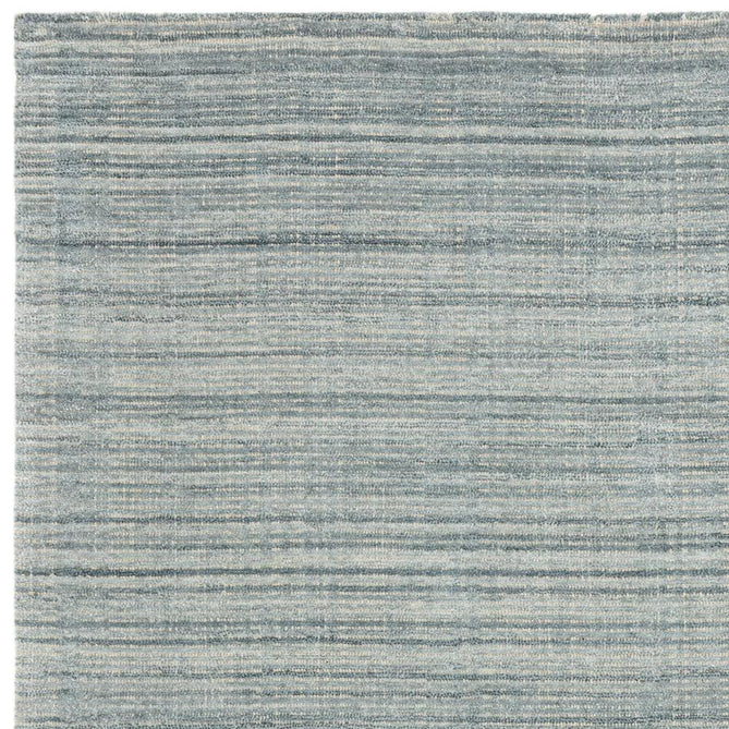 Hazy Modern Plain Ribbed Distressed Textured Hand-Woven Durable Cut & Loop Wool-Blend Flatweave Sea Blue Rug-Asiatic Carpets-Rug Love - The Most Loved Rug Store
