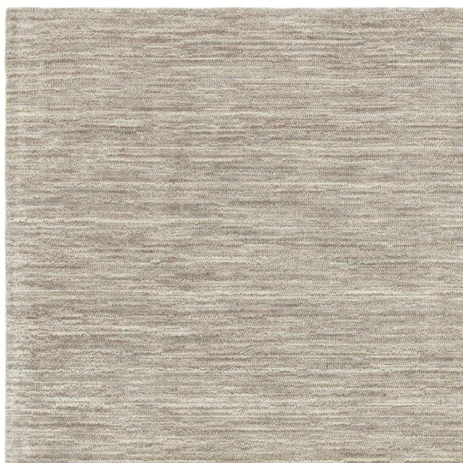 Hazy Modern Plain Ribbed Distressed Textured Hand-Woven Durable Cut & Loop Wool-Blend Flatweave Stone Rug-Asiatic Carpets-Rug Love - The Most Loved Rug Store