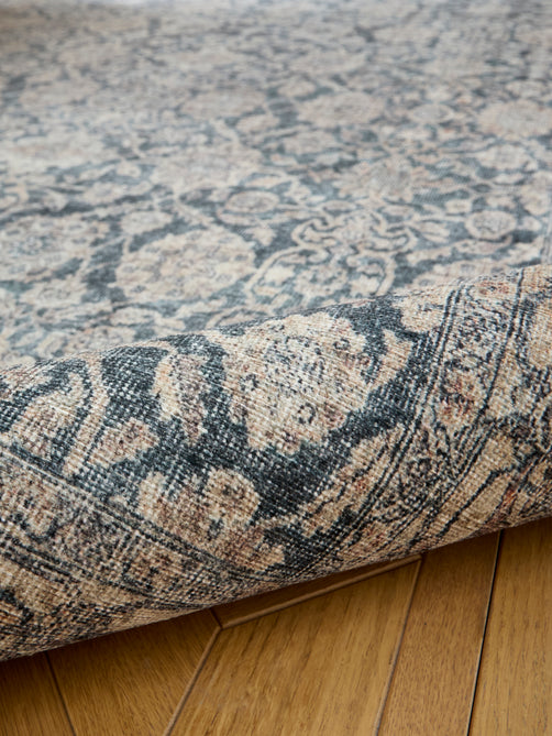 Washable Heirloom 0452 Rust/Cream Rug