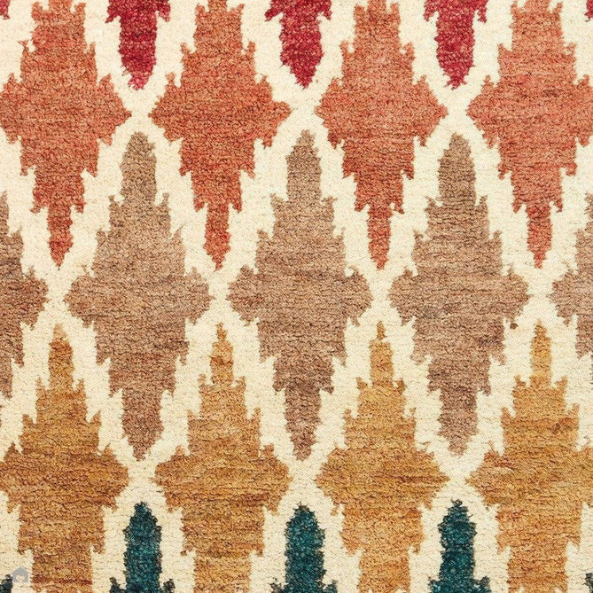 Hemp 21470 Modern Geometric Diamond Hand-Knotted Natural Fibre Heavyweight High-Density Durable Textured Blue/Red/Orange/Brown/Yellow/Multicolour Rug-Think Rugs-Rug Love - The Most Loved Rug Store