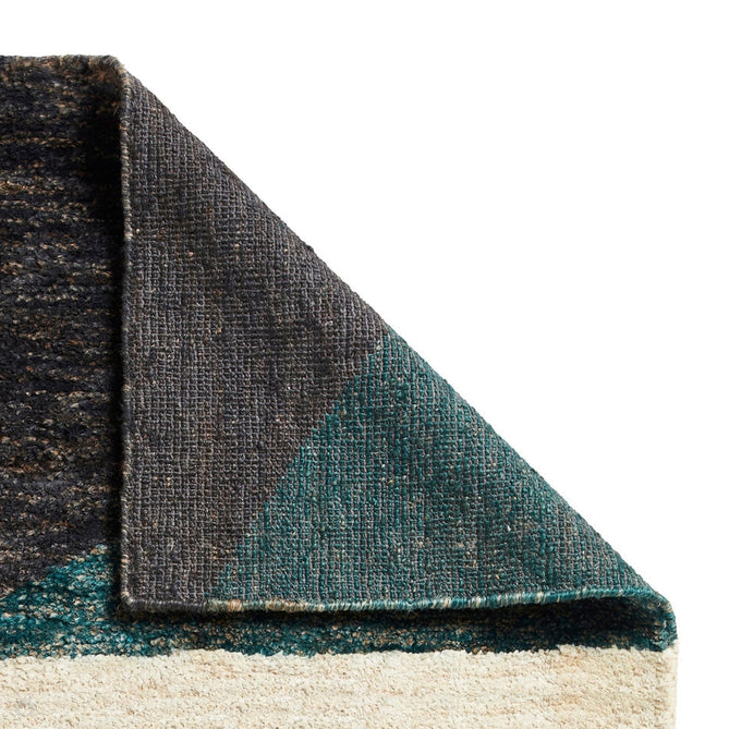 Hemp 23373 Modern Geometric Hand-Knotted Natural Fibre Heavyweight High-Density Durable Textured Blue/Green/Beige/Brown/Multicolour Rug-Think Rugs-Rug Love - The Most Loved Rug Store