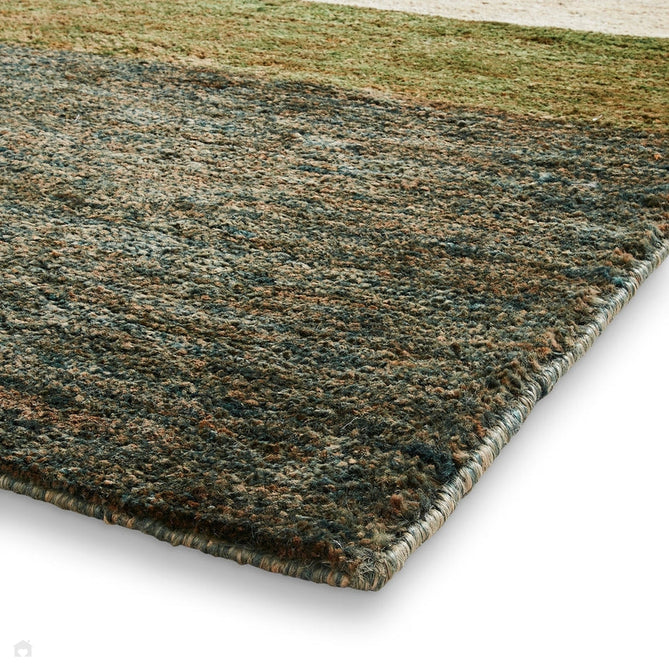 Hemp 23373 Modern Geometric Hand-Knotted Natural Fibre Heavyweight High-Density Durable Textured Blue/Green/Beige/Brown/Multicolour Rug-Think Rugs-Rug Love - The Most Loved Rug Store