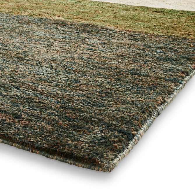 Hemp 23373 Modern Geometric Hand-Knotted Natural Fibre Heavyweight High-Density Durable Textured Blue/Green/Beige/Brown/Multicolour Rug-Think Rugs-Rug Love - The Most Loved Rug Store