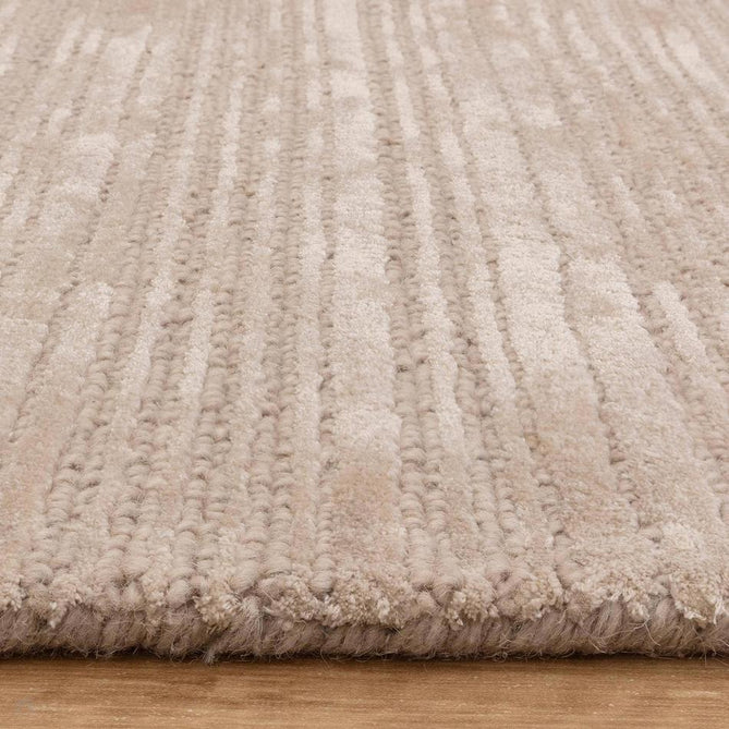 Henley Modern Plain Subtle Irregular Lines Metallic Shimmer Hand-Woven Textured Hi-Low Loop Pile Wool&Viscose Blend Putty Beige/Oyster Cream/Stone Taupe/Warm Sand Rug-Asiatic Carpets-Rug Love - The Most Loved Rug Store