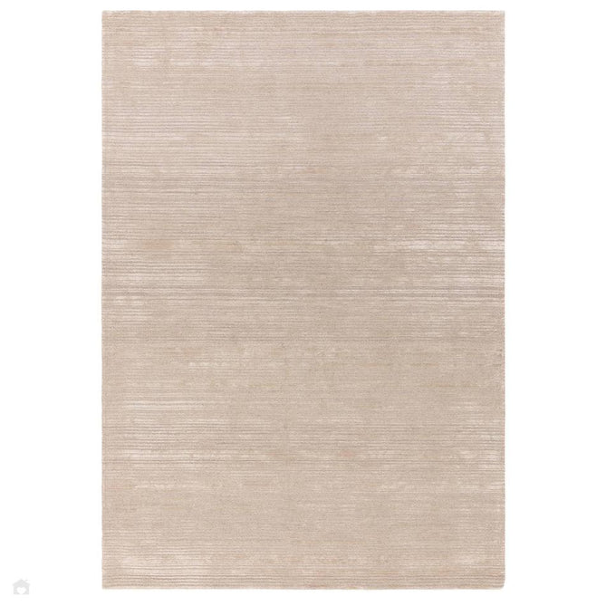 Henley Modern Plain Subtle Irregular Lines Metallic Shimmer Hand-Woven Textured Hi-Low Loop Pile Wool&Viscose Blend Putty Beige/Oyster Cream/Stone Taupe/Warm Sand Rug-Asiatic Carpets-Rug Love - The Most Loved Rug Store