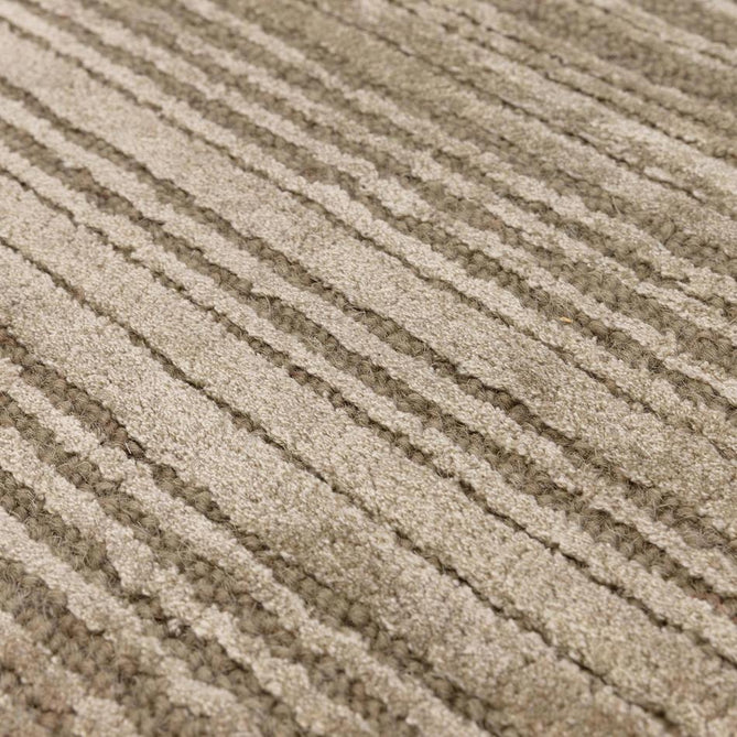 Henley Modern Plain Subtle Irregular Lines Metallic Shimmer Hand-Woven Textured Hi-Low Loop Pile Wool&Viscose Blend Sage Green/Olive Grey/Stone Taupe/Silver Rug-Asiatic Carpets-Rug Love - The Most Loved Rug Store