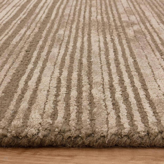 Henley Modern Plain Subtle Irregular Lines Metallic Shimmer Hand-Woven Textured Hi-Low Loop Pile Wool&Viscose Blend Sage Green/Olive Grey/Stone Taupe/Silver Rug-Asiatic Carpets-Rug Love - The Most Loved Rug Store