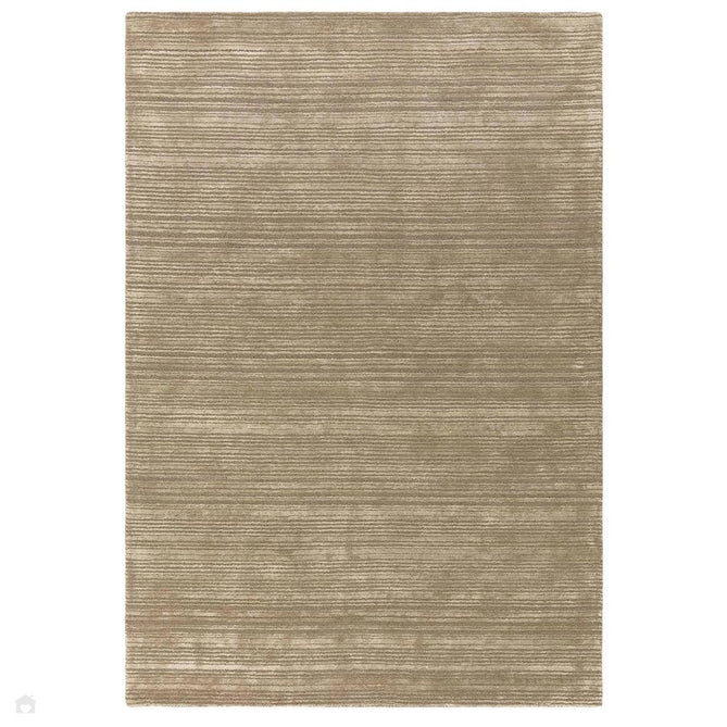 Henley Modern Plain Subtle Irregular Lines Metallic Shimmer Hand-Woven Textured Hi-Low Loop Pile Wool&Viscose Blend Sage Green/Olive Grey/Stone Taupe/Silver Rug-Asiatic Carpets-Rug Love - The Most Loved Rug Store