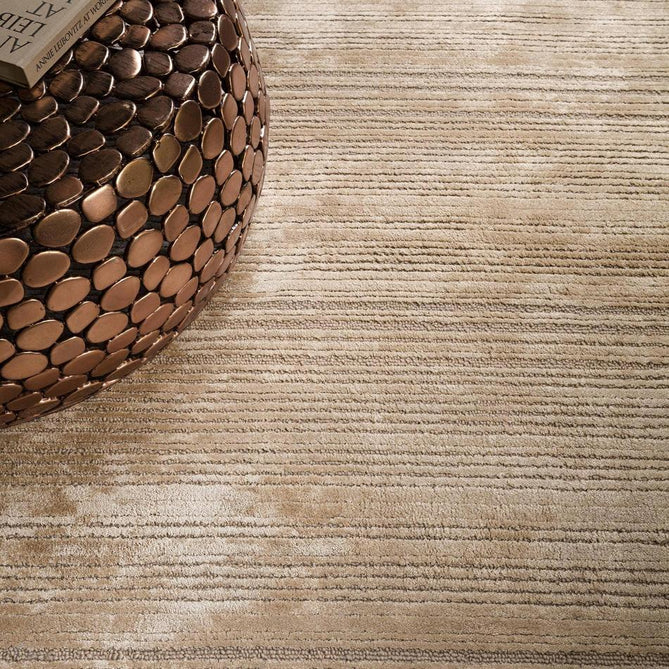 Henley Modern Plain Subtle Irregular Lines Metallic Shimmer Hand-Woven Textured Hi-Low Loop Pile Wool&Viscose Blend Sand Beige/Taupe/Stone/Ivory Rug-Asiatic Carpets-Rug Love - The Most Loved Rug Store