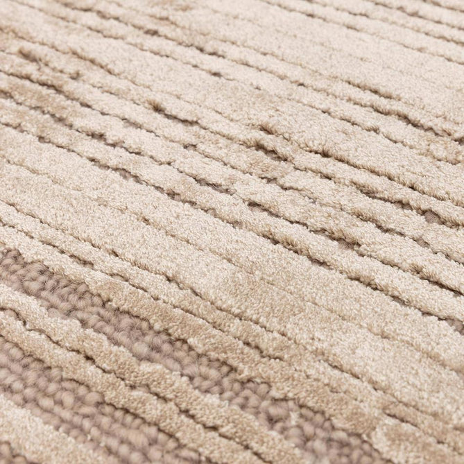 Henley Modern Plain Subtle Irregular Lines Metallic Shimmer Hand-Woven Textured Hi-Low Loop Pile Wool&Viscose Blend Sand Beige/Taupe/Stone/Ivory Rug-Asiatic Carpets-Rug Love - The Most Loved Rug Store