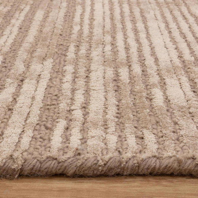 Henley Modern Plain Subtle Irregular Lines Metallic Shimmer Hand-Woven Textured Hi-Low Loop Pile Wool&Viscose Blend Sand Beige/Taupe/Stone/Ivory Rug-Asiatic Carpets-Rug Love - The Most Loved Rug Store