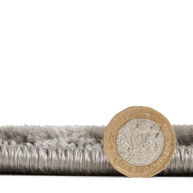 Heritage 4400 Traditional Medallion Floral Tonal Vine Border Soft Carved Hi-Low Durable Polypropylene Dark Grey/Silver/Charcoal/White Rug-Think Rugs-Rug Love - The Most Loved Rug Store