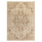 Heriz HE03 Serapi Traditional Persian Vintage Distressed Shimmer Tonal Textured Hi-Lo Space-Dyed Polyester Low-Profile Short Pile Copper Runner