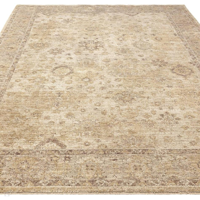 Heriz HE05 Ornate Traditional Persian Vintage Distressed Shimmer Tonal Textured Hi-Lo Space-Dyed Polyester Low-Profile Short Pile Beige Rug-Asiatic Carpets-Rug Love - The Most Loved Rug Store