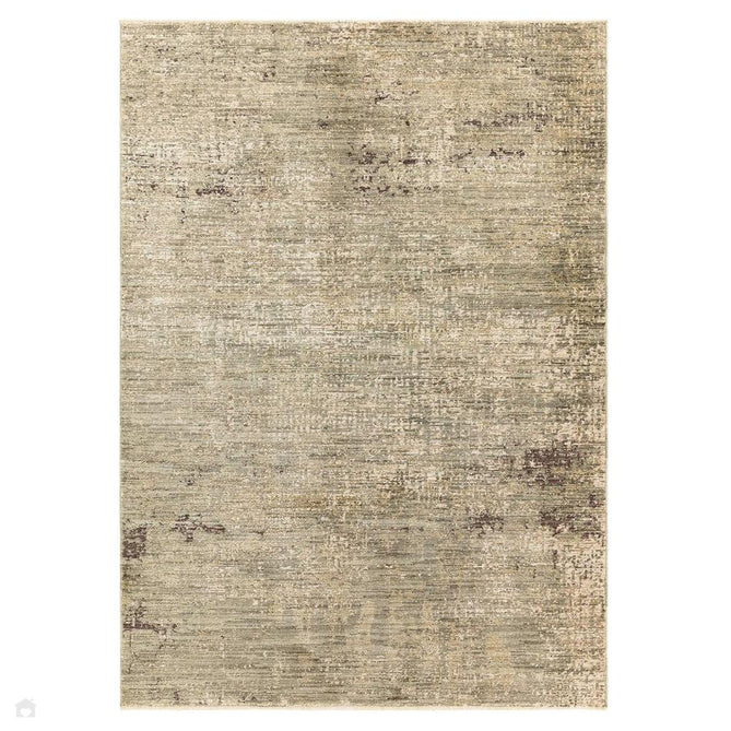 Heriz HE06 Patina Traditional Persian Vintage Distressed Shimmer Tonal Textured Hi-Lo Space-Dyed Polyester Low-Profile Short Pile Green Rug-Asiatic Carpets-Rug Love - The Most Loved Rug Store