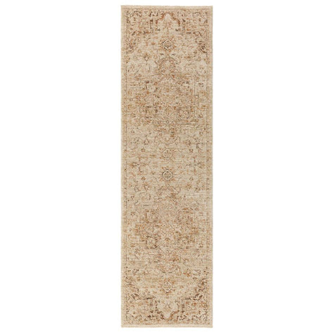 Heriz HE03 Serapi Traditional Persian Vintage Distressed Shimmer Tonal Textured Hi-Lo Space-Dyed Polyester Low-Profile Short Pile Copper Runner